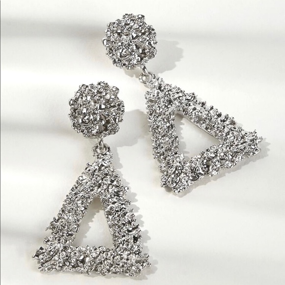 Jewelry - •Silver Geo Earrings•